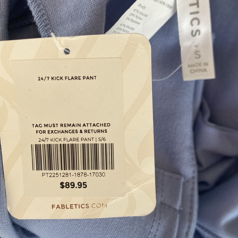 NWT Fabletics S 24/7 Kick Flare Trousers Pant - Picture 11 of 13